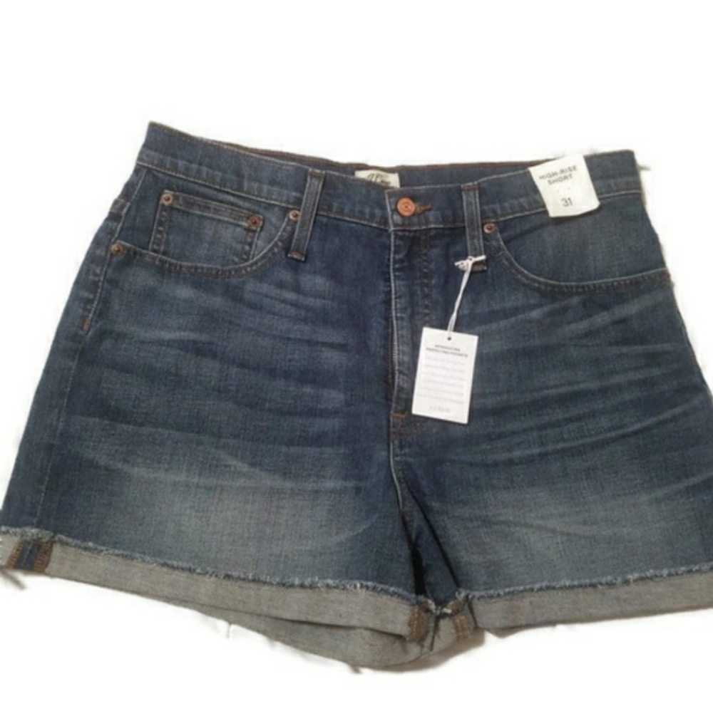 J Crew High Rise Shorts Sz 31, NWT